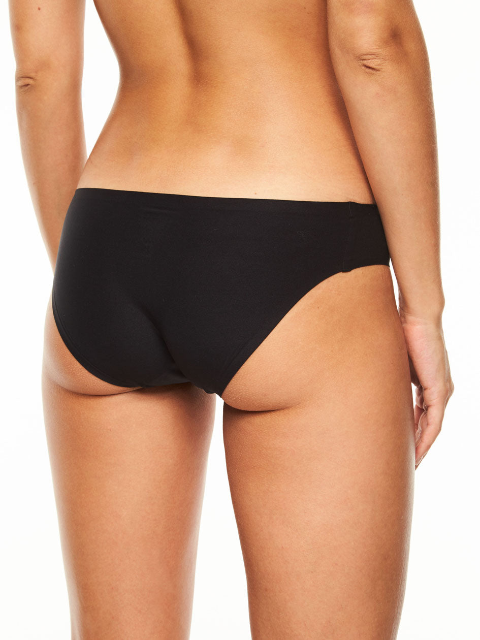 Pretty Things Chantelle Soft Stretch High Leg Black Brief - Underwear Specialists