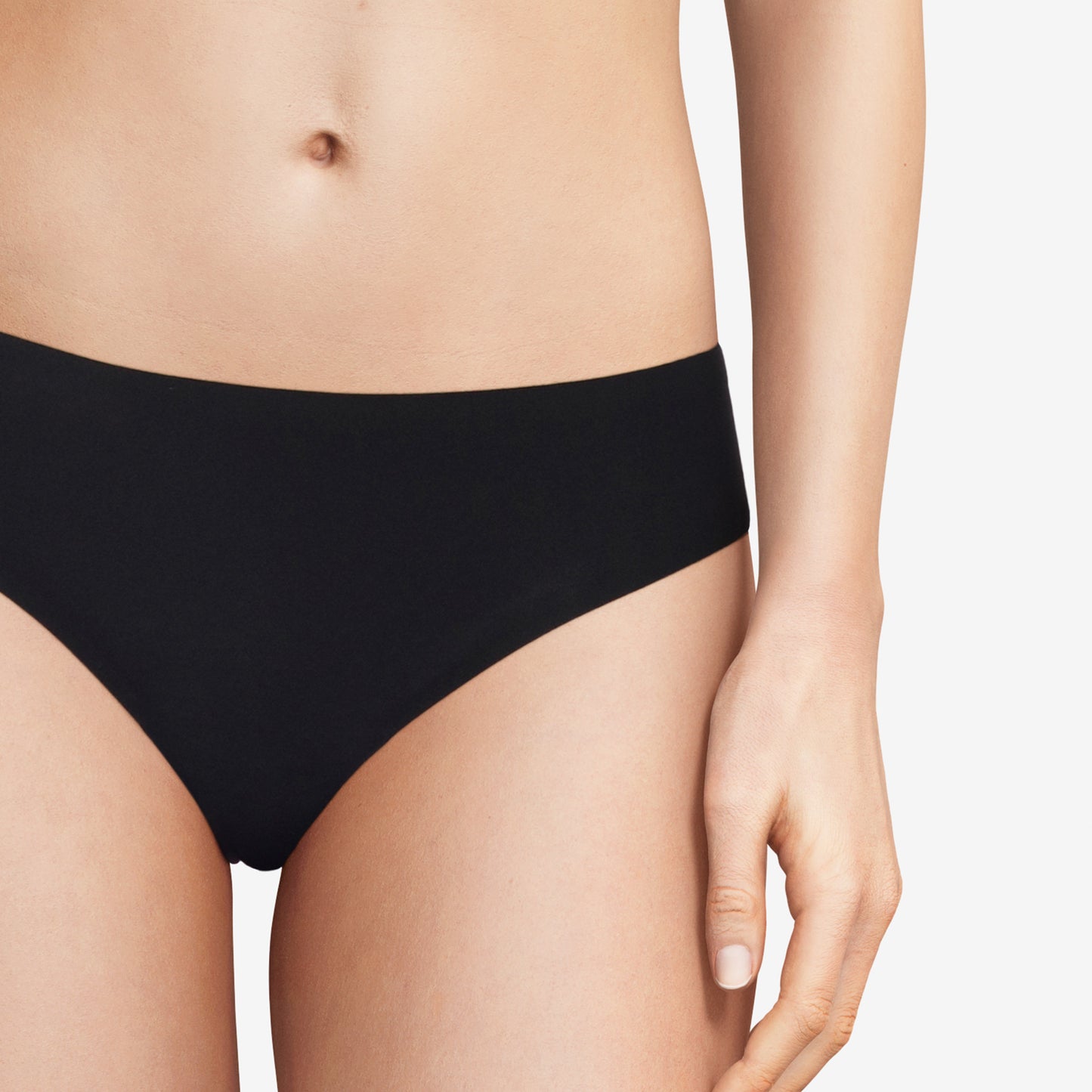 Pretty Things Chantelle Soft Stretch High Leg Black Brief - Underwear Specialists