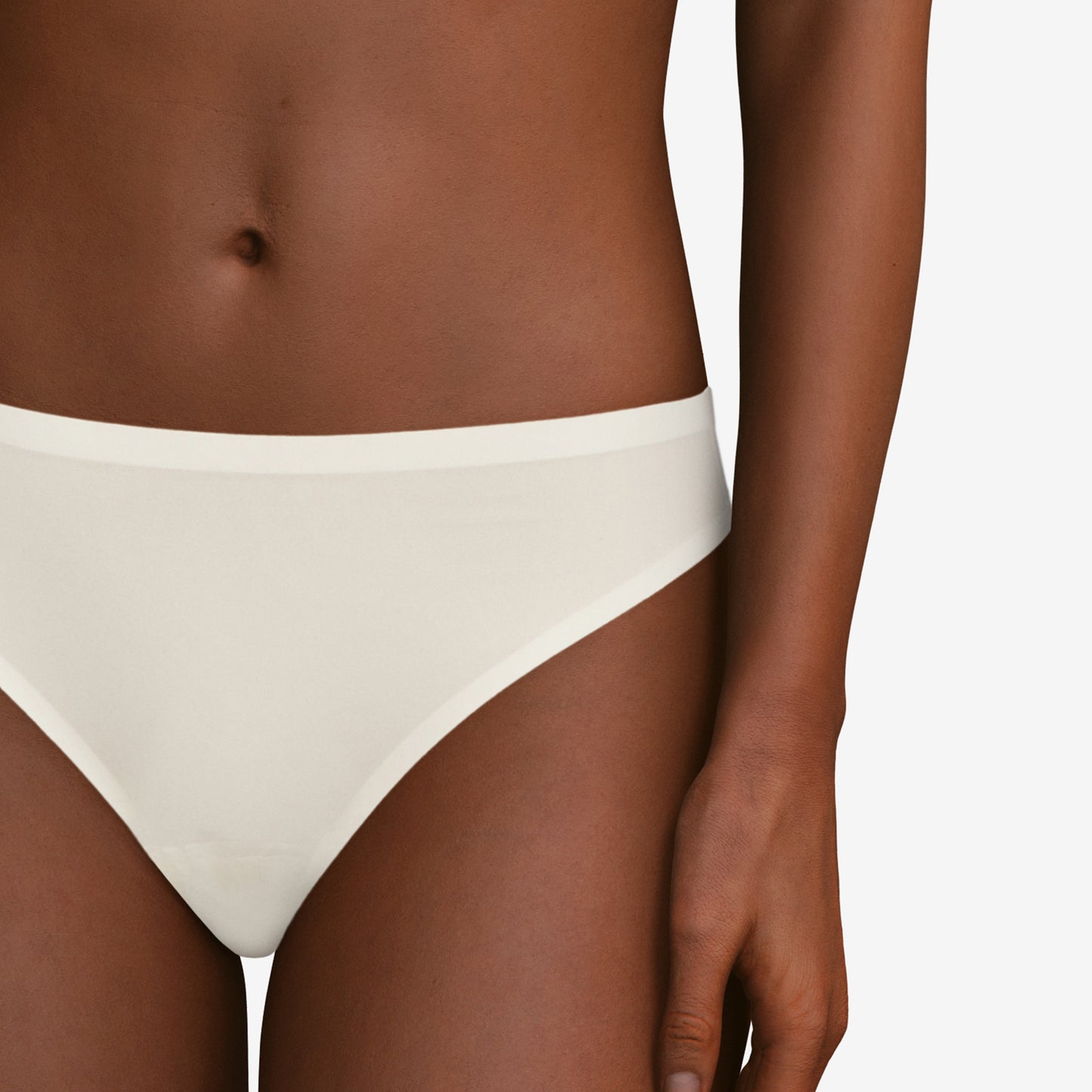 Pretty Things Chantelle Soft Stretch Nude Thong - Underwear Specialists