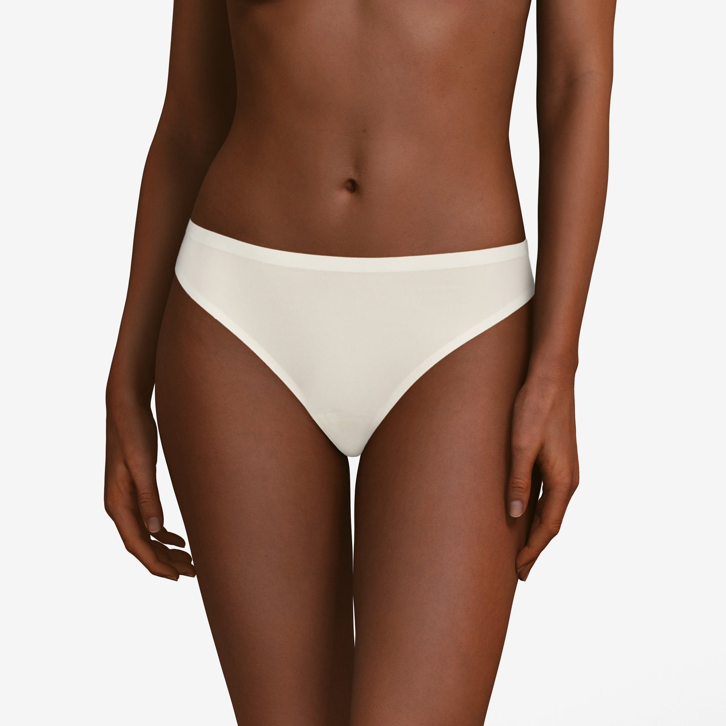 Pretty Things Chantelle Soft Stretch Nude Thong - Underwear Specialists