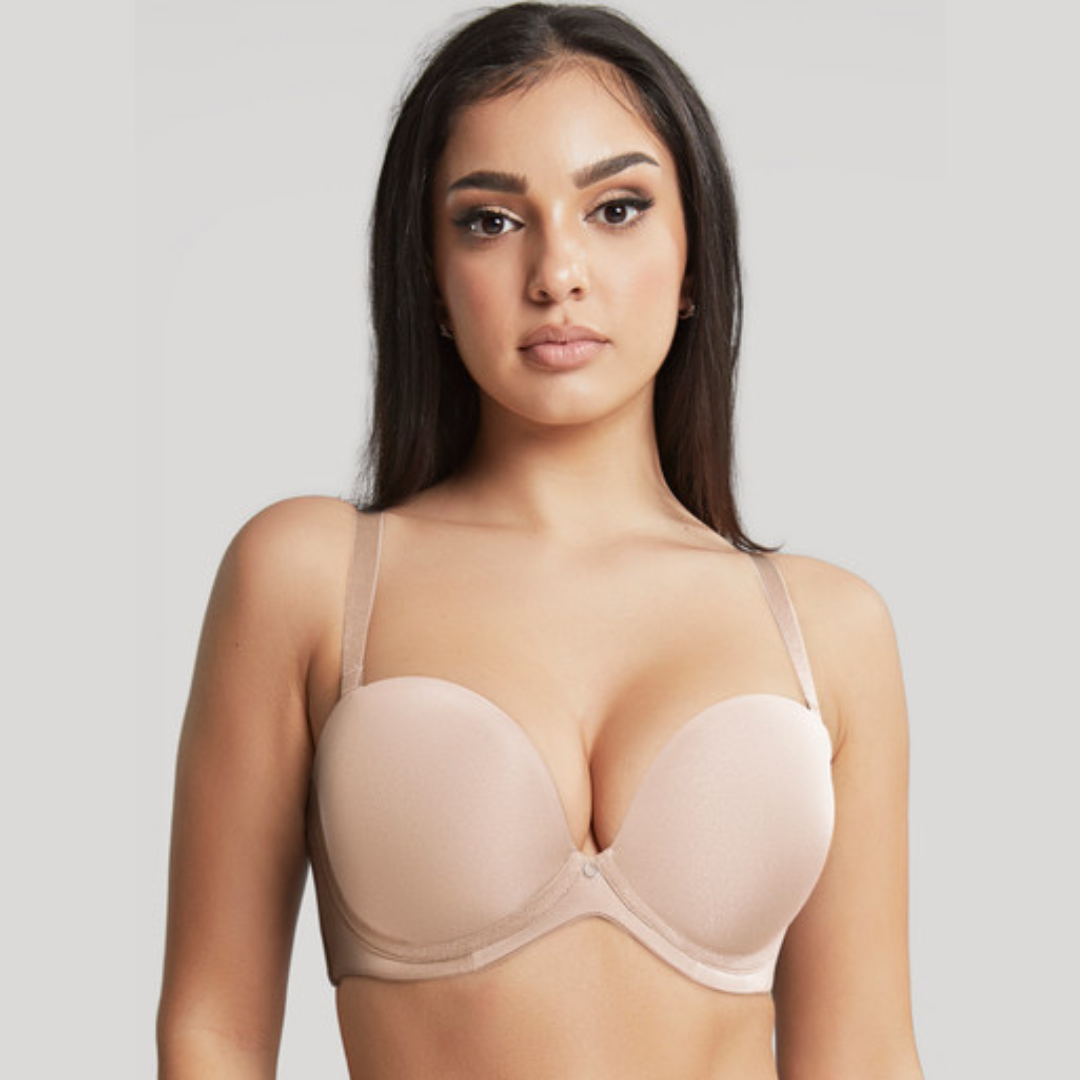 Pretty Things Panache Cleo Strapless Push Up Nude Bra- Underwear Specialists