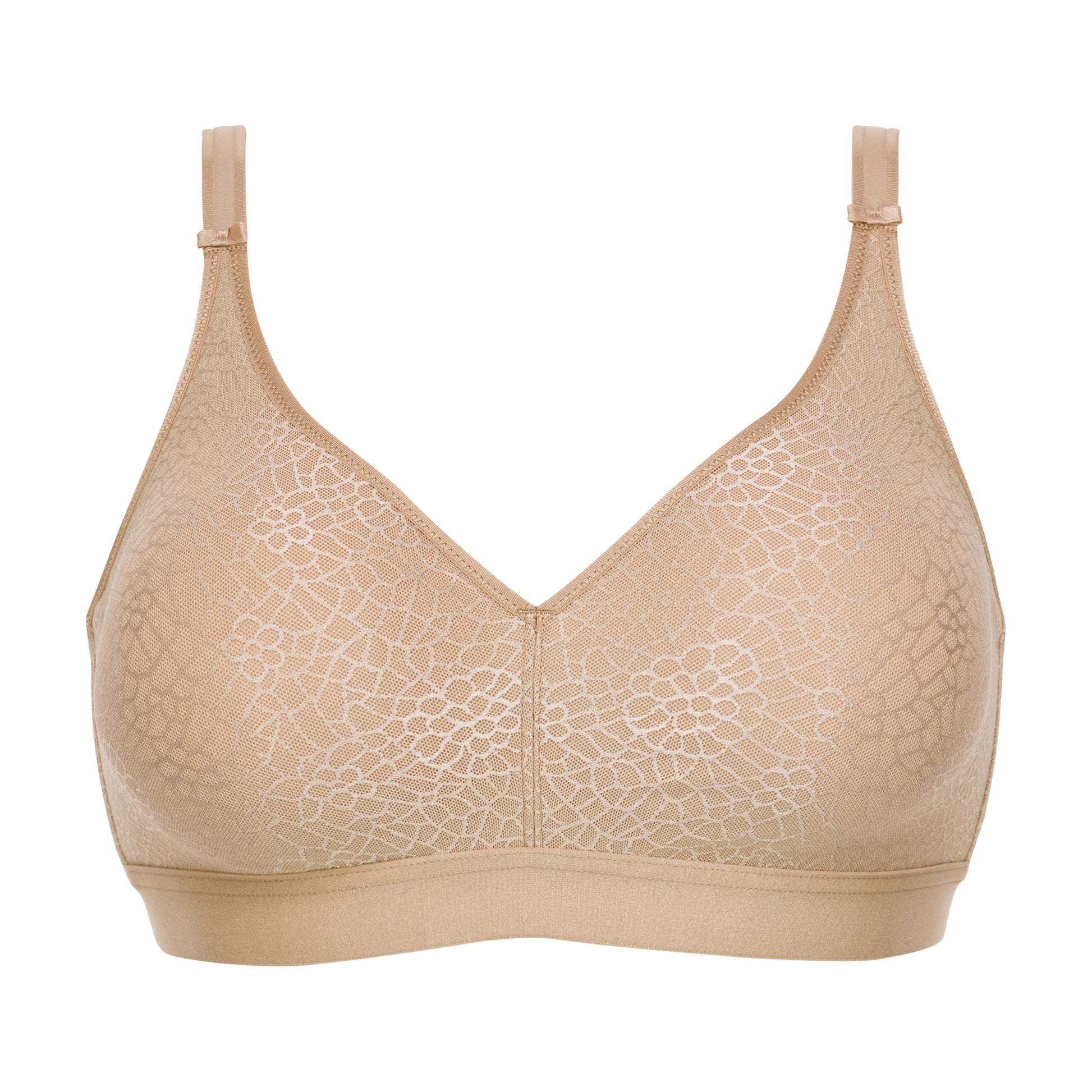 Pretty Things Chantelle Smooth Non-Wired Nude Bra - Underwear Specialists