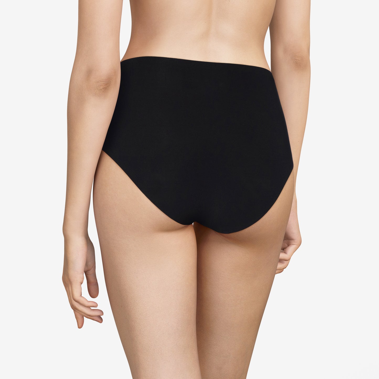 Pretty Things Chantelle Soft Stretch High Waist Black Brief - Underwear Specialists 