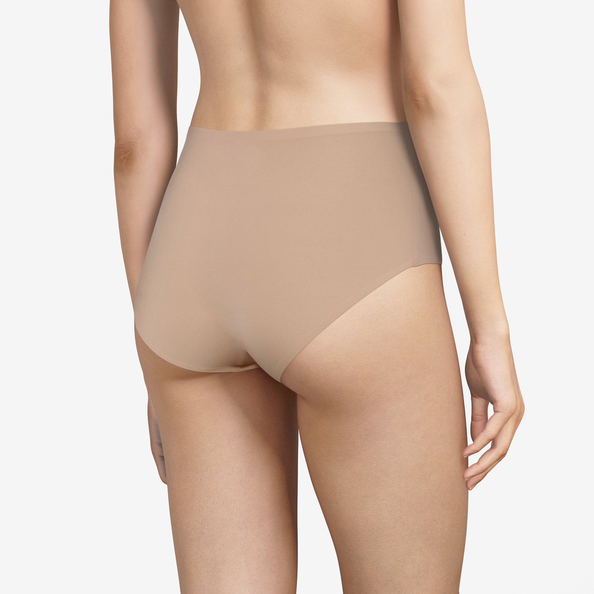 Pretty Things Chantelle Soft Stretch High Waist Nude Brief - Underwear Specialists 