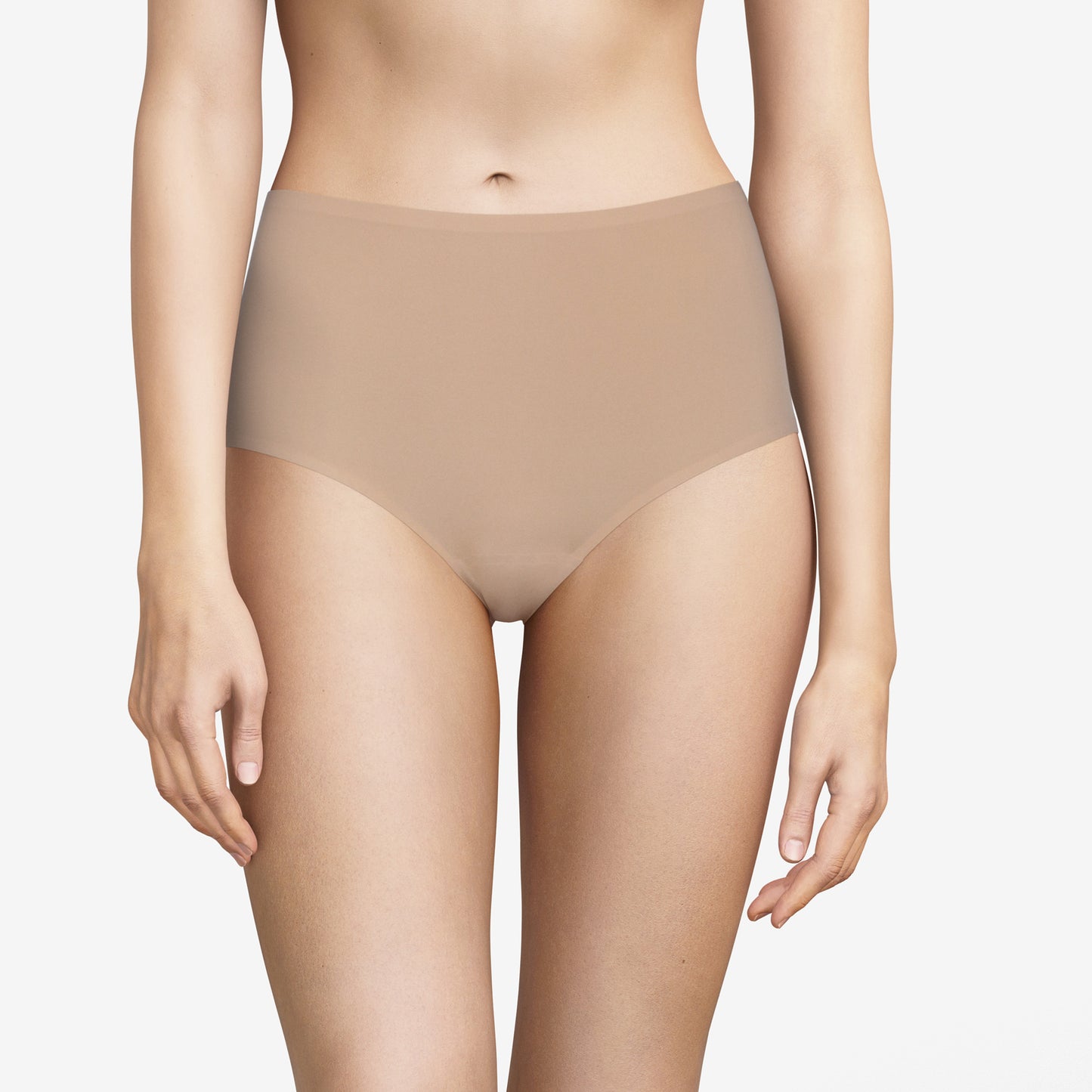 Pretty Things Chantelle Soft Stretch High Waist Nude Brief - Underwear Specialists 