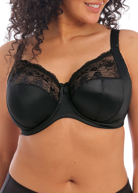 Pretty Things Elomi Morgan Full Cup Support Black Bra - Underwear Specialists 