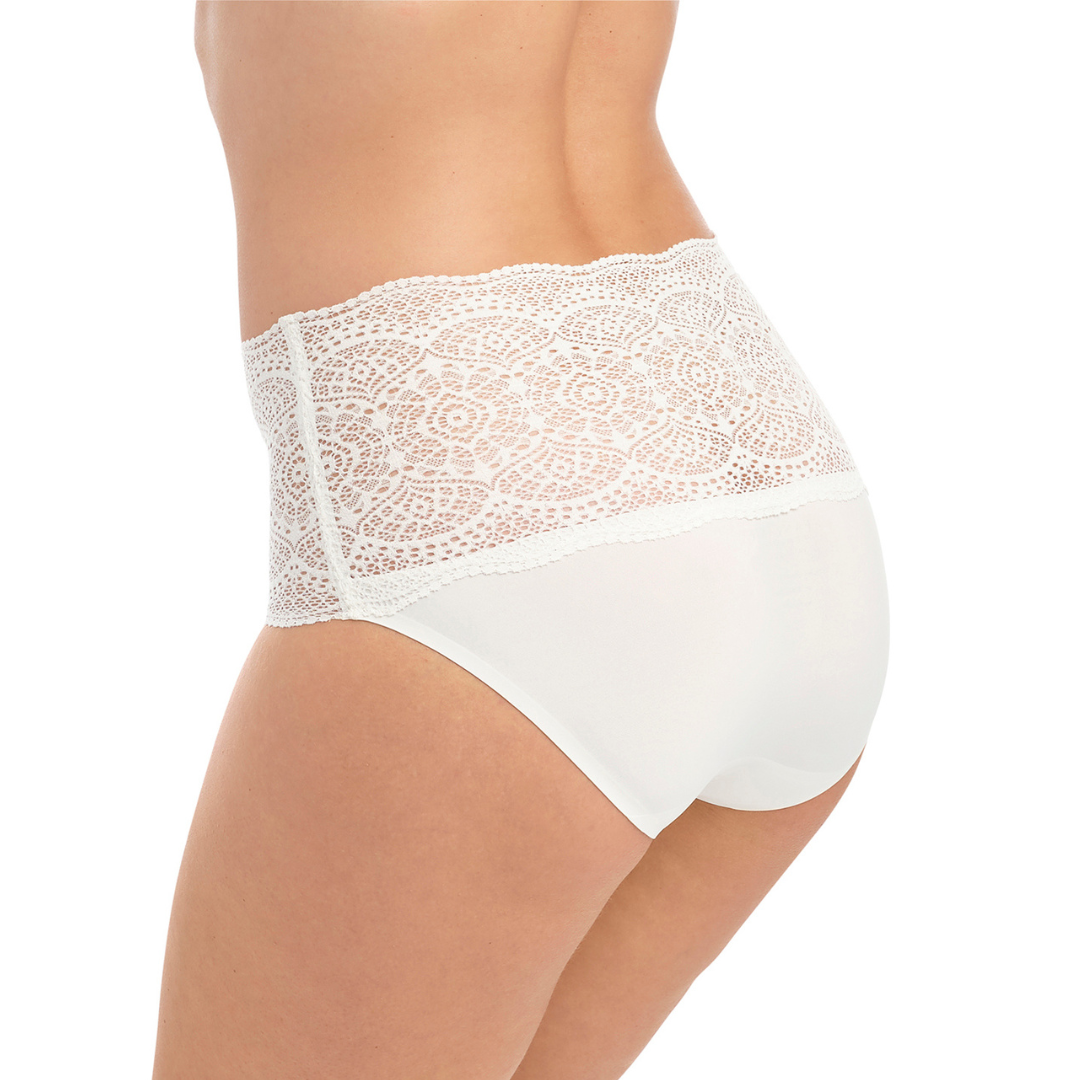 Pretty Things Fantasie Lace Ease White Brief - Underwear Specialists