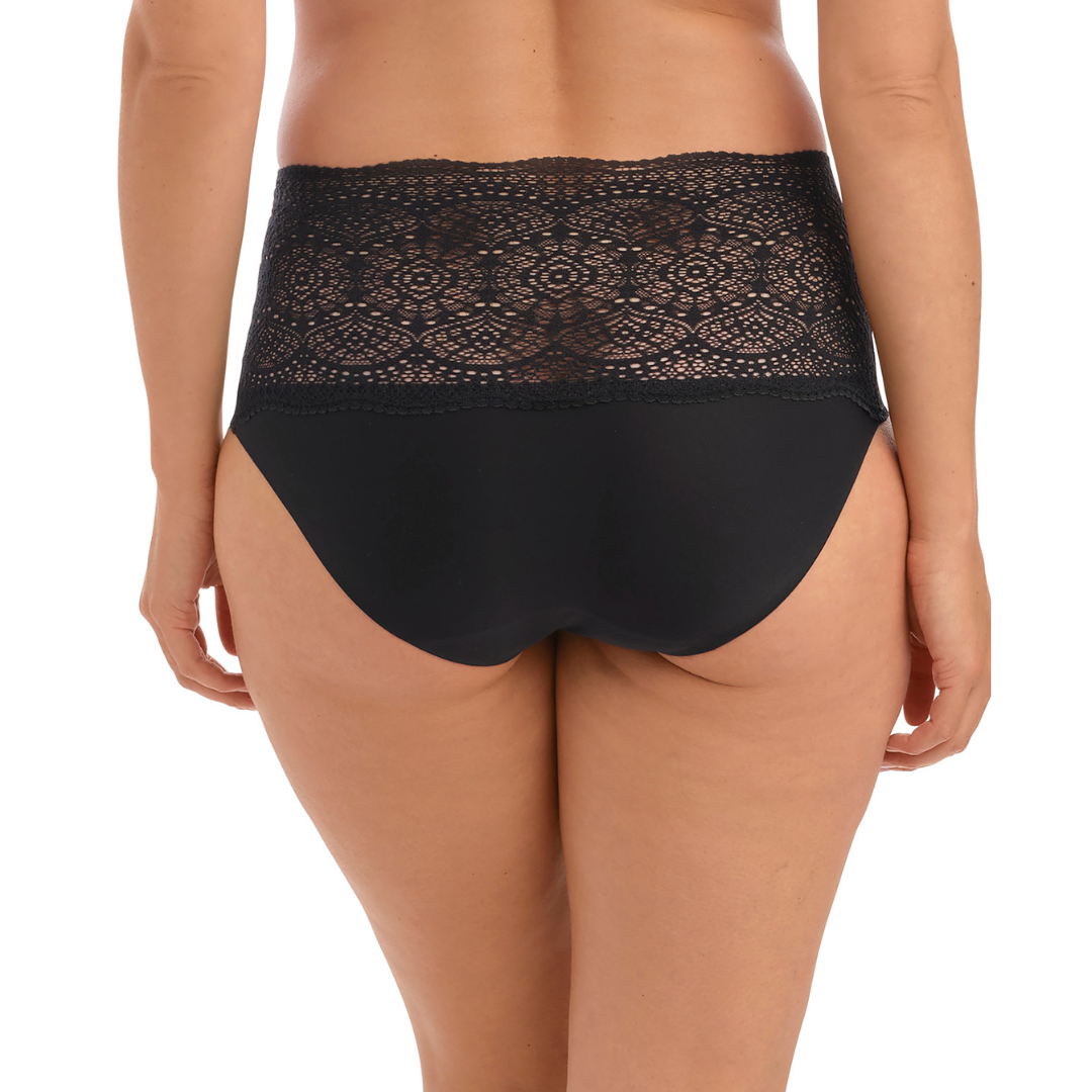Pretty Things Fantasie Lace Ease Black Brief - Underwear Specialists