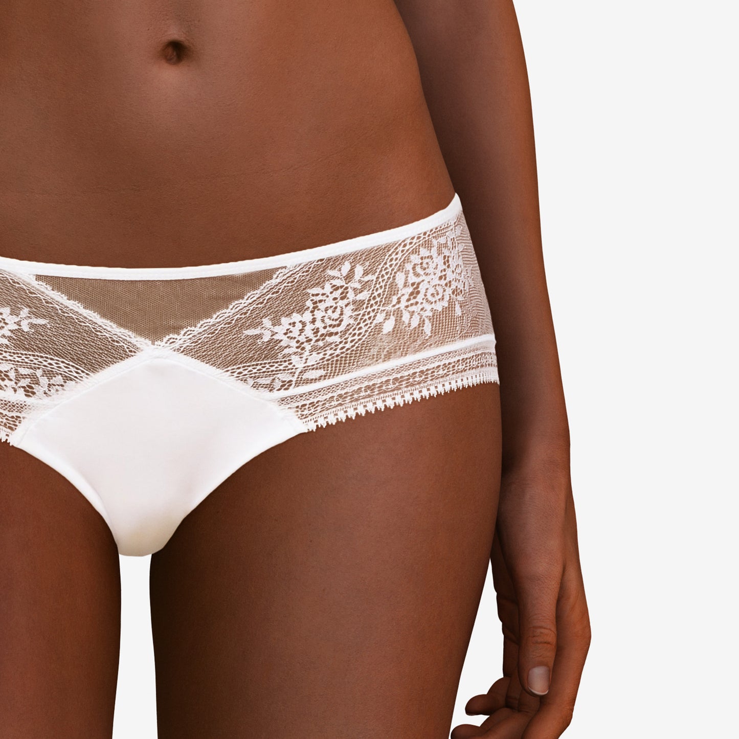 Pretty Things - Passionata Maddie Lace White Short - Underwear Specialists 