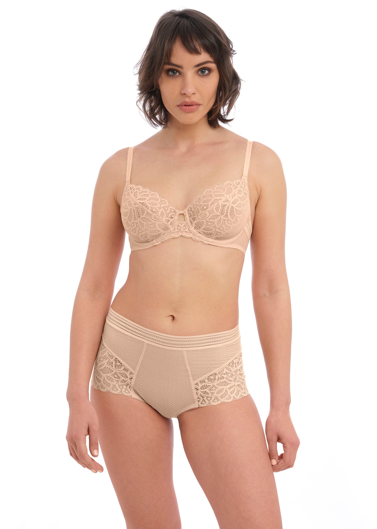 Pretty Things Wacoal Raffine Non-Padded Lace Nude Bra - Underwear Specialists